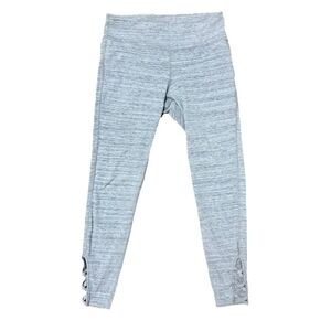 Gap Light Gray GapFit Leggings with Side Cutout Detail - Size M